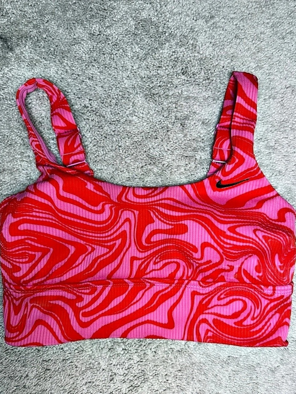 Nike Abstract Print Athletic Sports Bra Size Medium Like New